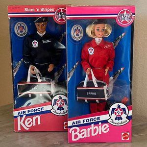 Air Force Stars & Stripes Barbie & Ken 1993